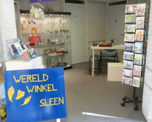 Grote uitverkoop bij de wereldwinkel in Sleen