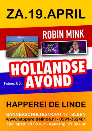 Hollandse Avond in Sleen met Robin Mink