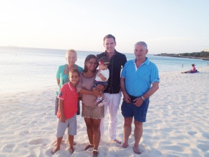 Peter Veen geniet van het leven op zonovergoten Aruba