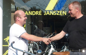 Prijsuitreiking bij André Janszen Fietsen