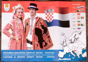 Kroatische dansers en muzikanten in Noord-Sleen