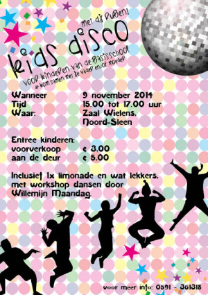 Kidsdisco in Noord-Sleen op 9 november