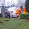 Bungalow in brand op bungalowpark Ermerzand