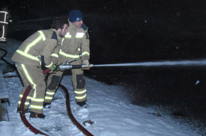 Brandweer ingezet om ijs te creëren