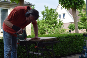 Straten druk met voorbereidingen Zuidenveld