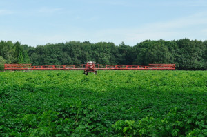 Er wordt druk gewerkt op het land