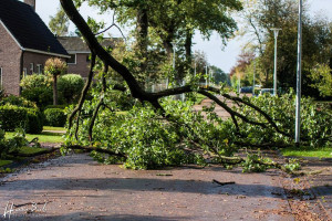 Stormschade in Sleen