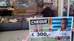 Actie Serious Request De Akker: 300 euro