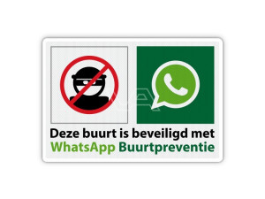 Gemeente stelt WhatsApp borden beschikbaar