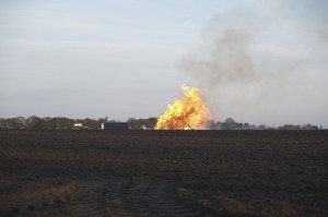 Paasvuur kijken bij de buren