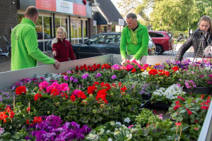 Speeltuinvereniging zegt het met bloemen