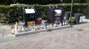 Glascontainer bomvol