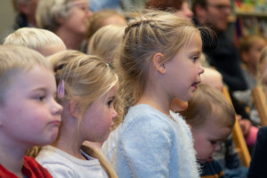 Sinterklaasvoorstelling in bibliotheek