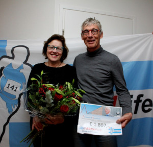 Sleen4life ontvangt cheque van ruim 1800 euro