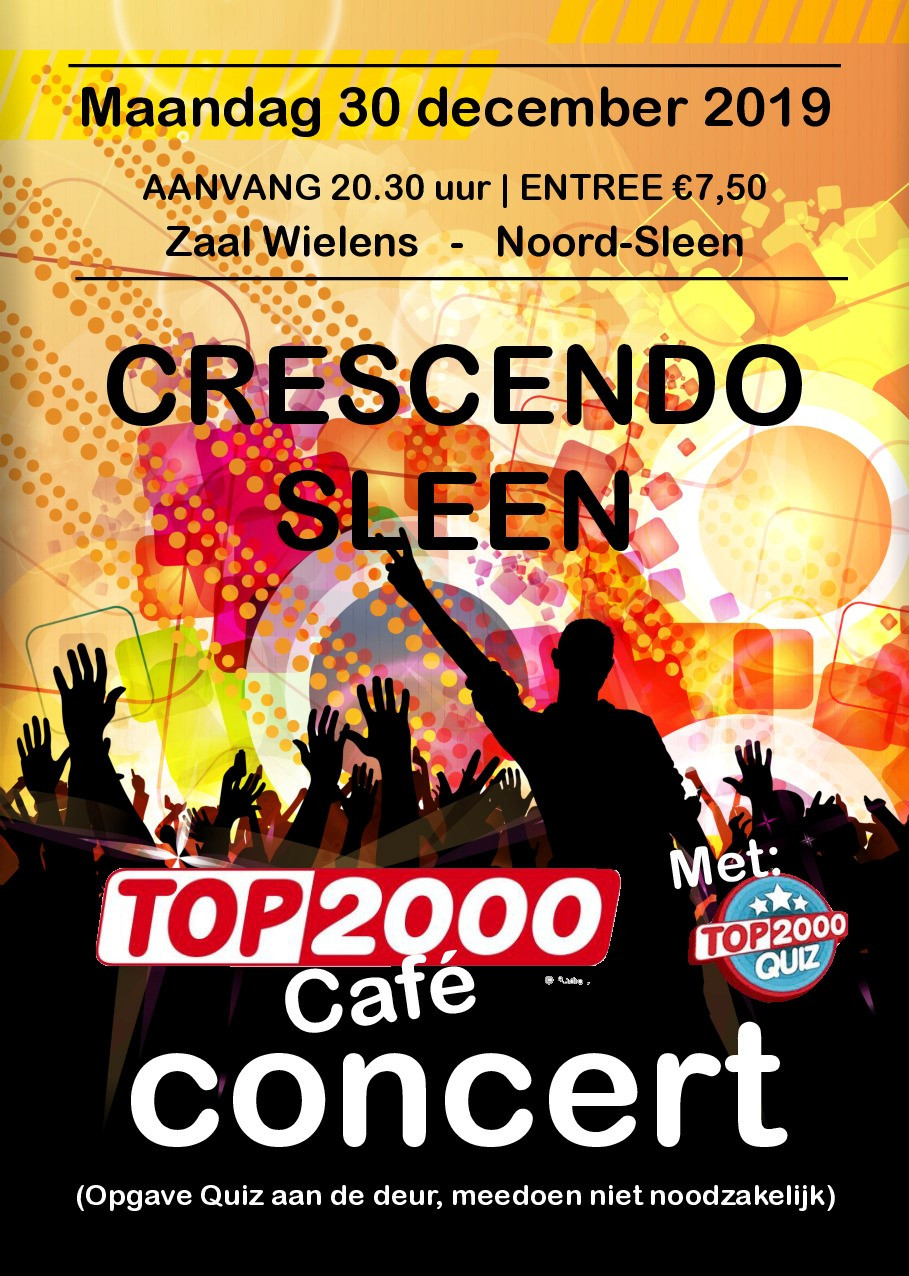 Top 2000 Café Concert met Pub quiz Nieuws Sleen
