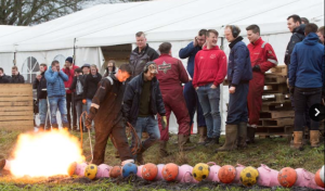 Carbid schieten in Sleen en directe omgeving