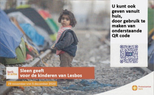 Sleen geeft voor kinderen van Lesbos