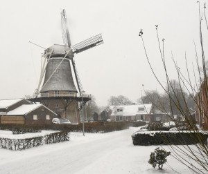 Winter doet haar intrede nu ook in Sleen