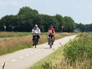 Stralende dag om te fietsen