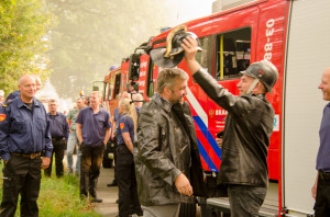 Brandweer neemt afscheid van burgemeester