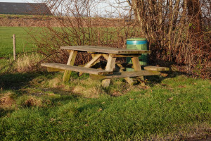 Vanaf een bankje: Oosterveldweg