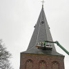 Klok Slener toren voorzien van nieuwe wijzers