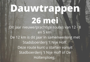 Dauwtrappen in Erm op Hemelvaartsdag