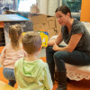 Kleintje Bieb in de bibliotheek van Sleen