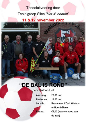 Tenielgroep Slien speelt 'De bal is rond'