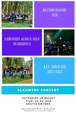 Muzikaal slagwerk concert in Noord-Sleen