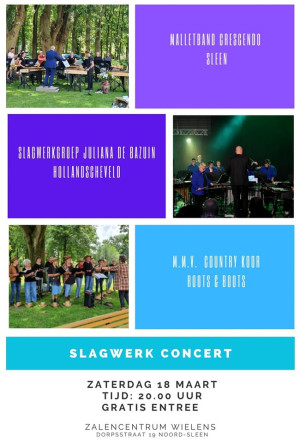 Muzikaal slagwerk concert in Noord-Sleen