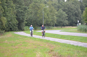 Deelnemers fietsen 40 kilometer