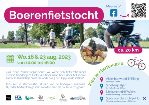 Boerenfietstocht op 16 en 23 augustus