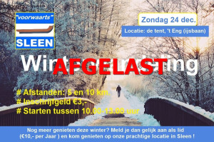 Winterwandeling afgelast