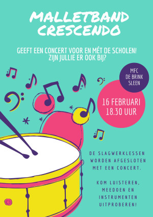 Basisscholen en malletband geven concert