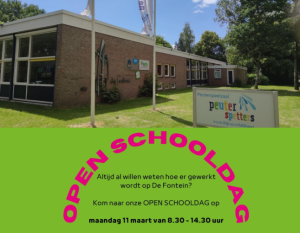 De Fontein houdt open schooldag op 11 maart