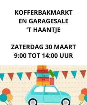 Kofferbakmarkt en garagesale in 't Haantje