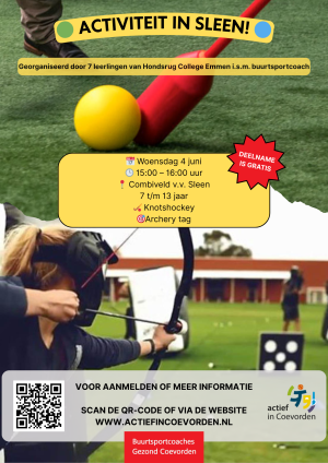 Knotshockey en archery tag in Sleen