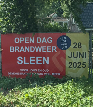 Open dag Brandweer Sleen op 28 juni