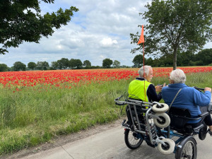Duofietsers genieten met een grote G