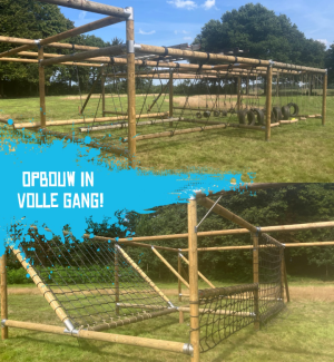 Opbouw Wildman Run in volle gang