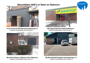 Overzicht AED's in Sleen en Diphoorn