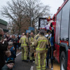 Sinterklaas per brandweerauto naar De Akker