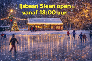 IJsbaan in Sleen vrijdagavond geopend