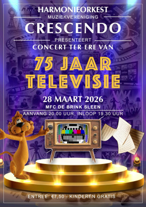 75 jaar Televisie Concert met Crescendo