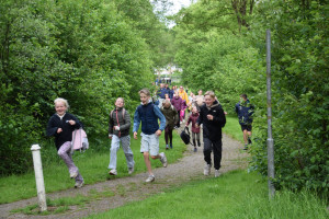 De tweede avond van de wandelvierdaagse