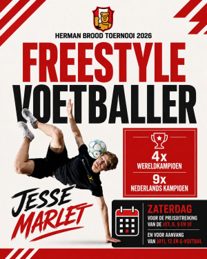 Freestyler Jesse Marlet bij Herman Brood