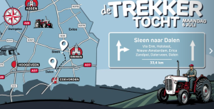 De Trekkertocht van RTV Drenthe start in Sleen