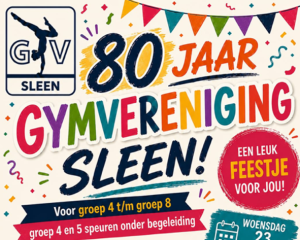 Gymvereniging Sleen viert 80-jarig bestaan