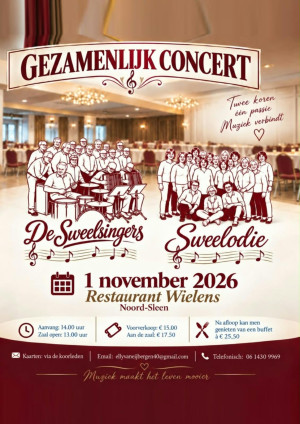Sweelodie en The Sweel Singers treden op